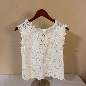 kate spade Cream Eyelet Lace Top